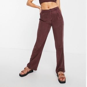 ASOS Soft ‘Relaxed’ Dad Pant in Mahogany